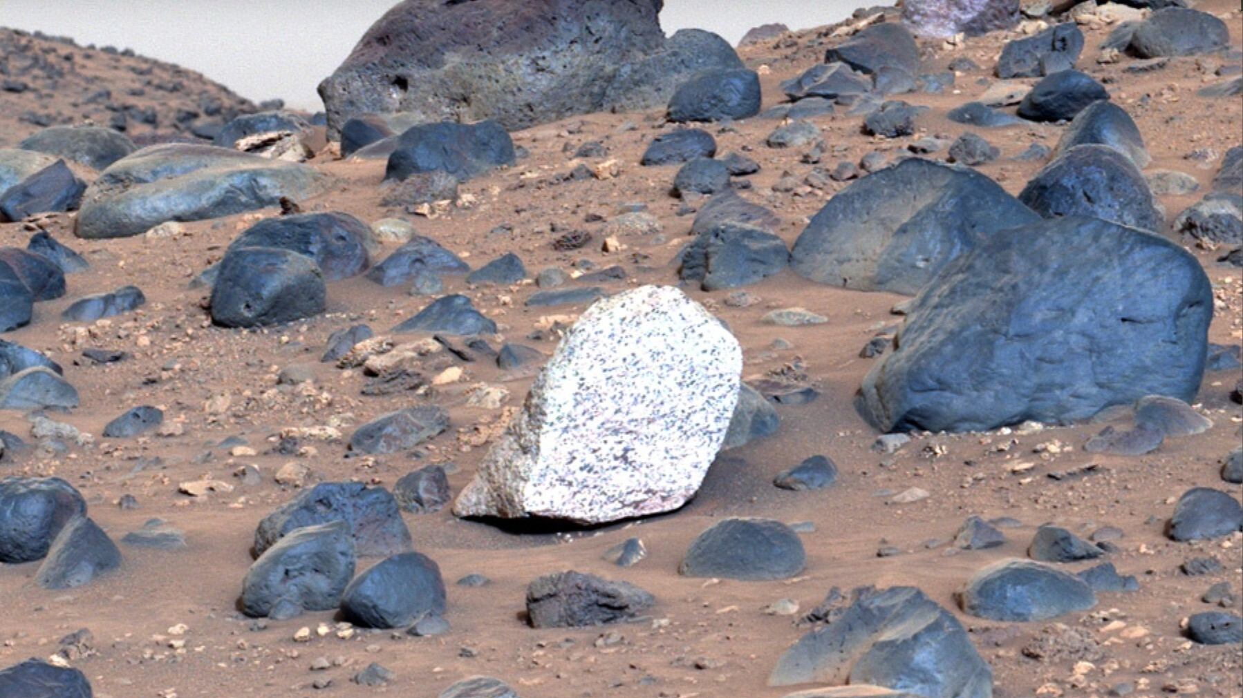 Light-toned Martian rock