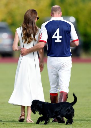 Prince William, Kate Middleton and their dog, Orla