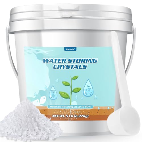 5lb Water Storing Crystals for Plants With Spoon, Water Gel Solves Plant Over-Watering and Drought Problems, Keeps the Soil Moist, Small Water Storing Polymer Crystals for Plants Candle - by Oycevila