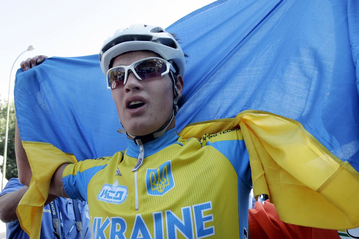 Dmytro Grabovskyy after winning under 23 world title
