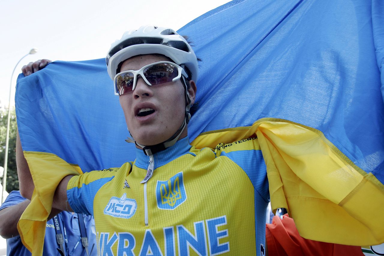 Dmytro Grabovskyy after winning under 23 world title