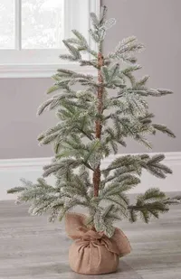 Wilko 3ft Slim Hessian Wrapped Base Artificial Christmas Tree - £30 (Was £55) | Wilko