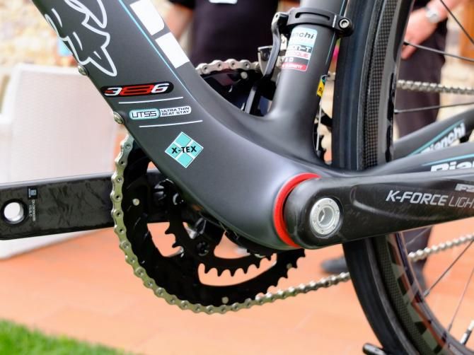 The XR2 frame now has a larger PF30 bottom bracket shell