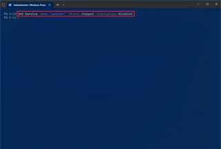 Disable Service PowerShell Command