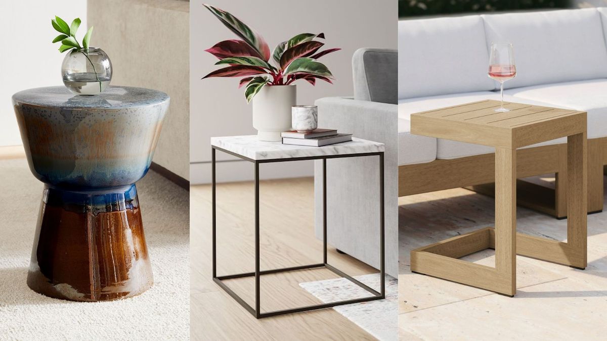 West Elm's new selection of side tables are perfect for interior spaces of all styles