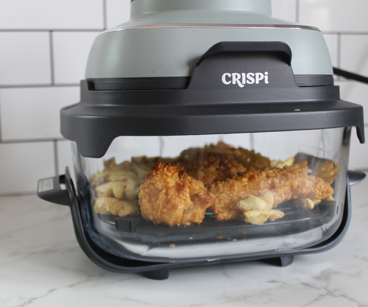 Ninja Crispi Portable Glass Air Fryer in the test kitchen