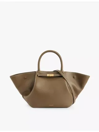 Midi New York Leather Tote Bag