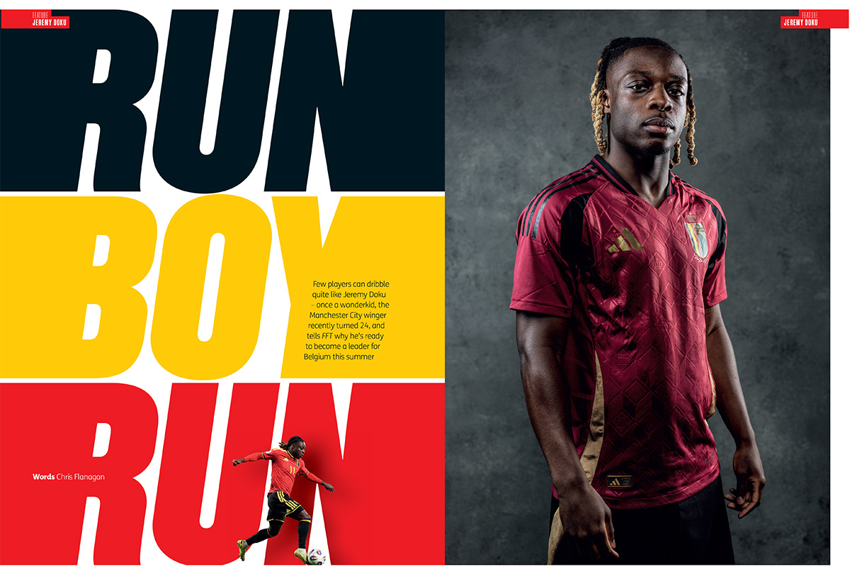 Pages from the July 2026 issue of FourFourTwo magazine
