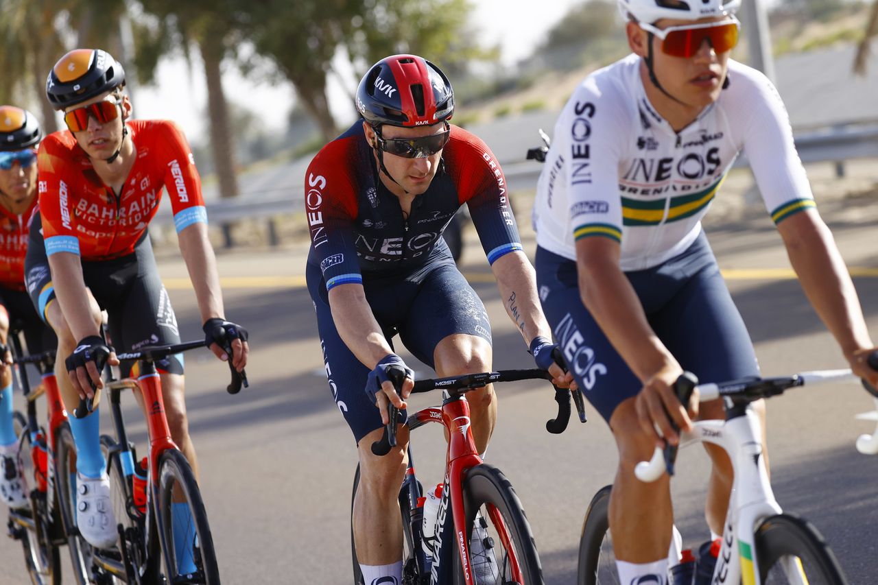UAE Tour 2022 4th Edition 1st stage Madinat Zayed Madinat Zayed 185 km 20022022 Elia Viviani ITA INEOS Grenadiers photo Luca BettiniSprintCyclingAgency2022