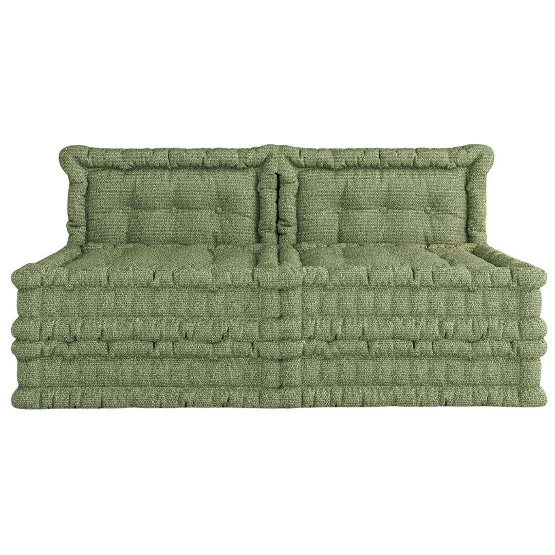 Wowmax Floor Sofa Couch Bed Convertible Lazy Sofa Sleeper Bed Floor Chair Bed Mattress Oversized Floor Pillow Ideal for Reading &amp;amp; Gaming, Home Decoration Polyester Lime Green&amp;#65292;2 Sets