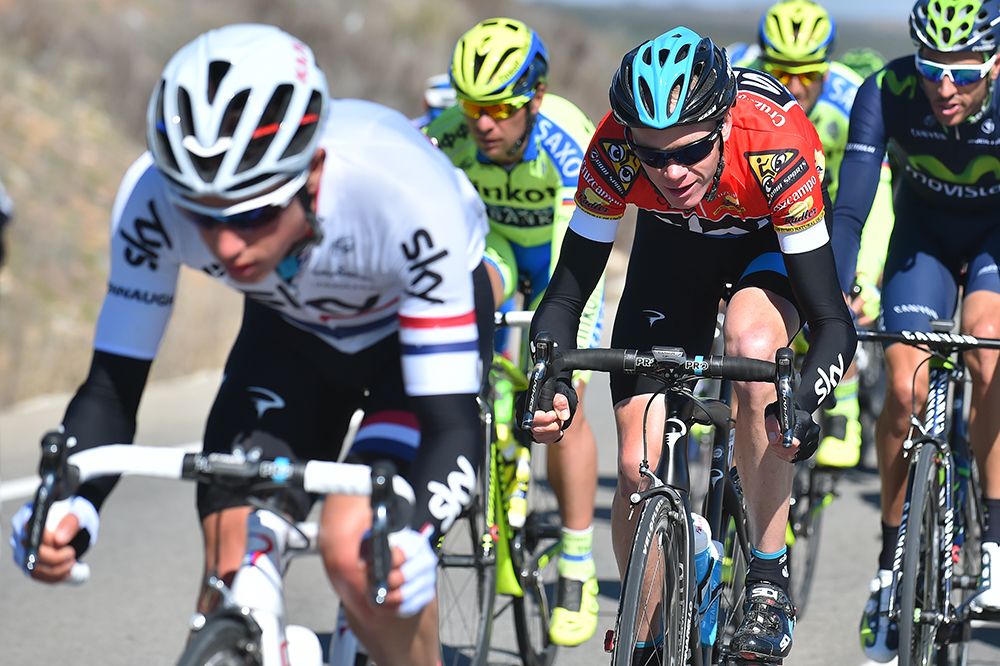 Peter Kennaugh and Chris Froome (Team Sky)