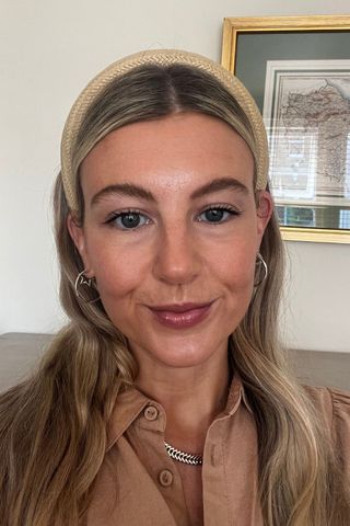 Katie Thomas wearing the U Beauty Skin Tint