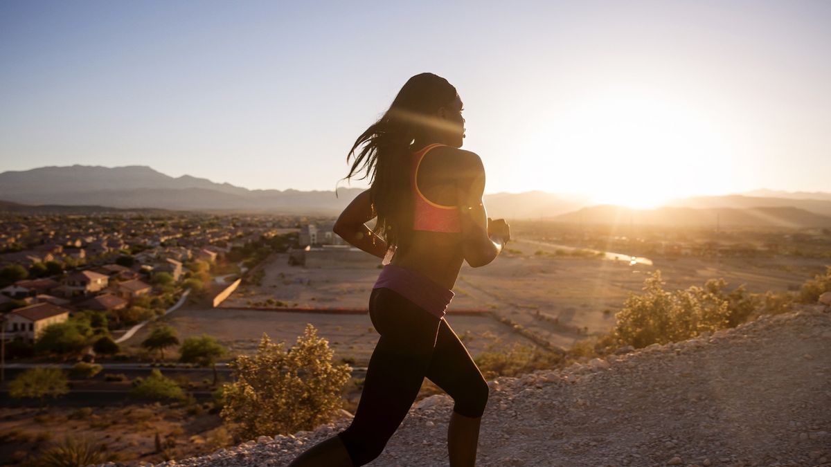 runner in a hot climate