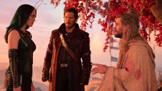 Mantis, Peter Quill and Thor in Thor: Love and Thunder