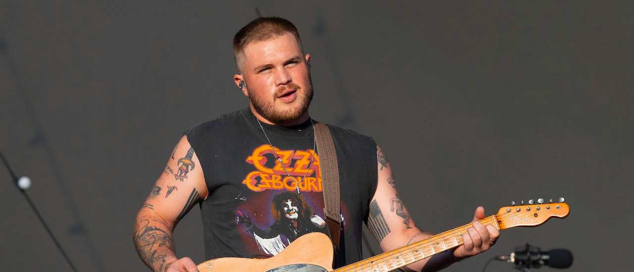 Zach Bryan onstage