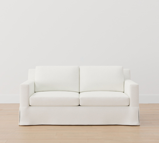 white sofa slipcover