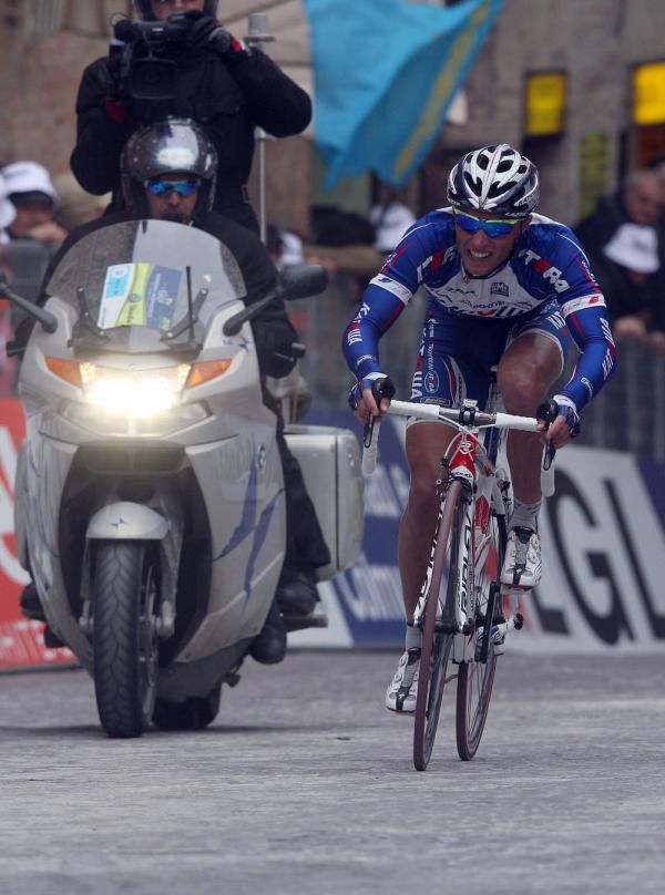 Ignatiev (Katusha) comes up to the finish line