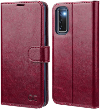 Ocase Leather Folio Flip Case Galaxy S20 Cropped