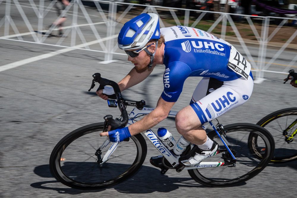 John Murphy (UnitedHealthcare) fights his way to the front