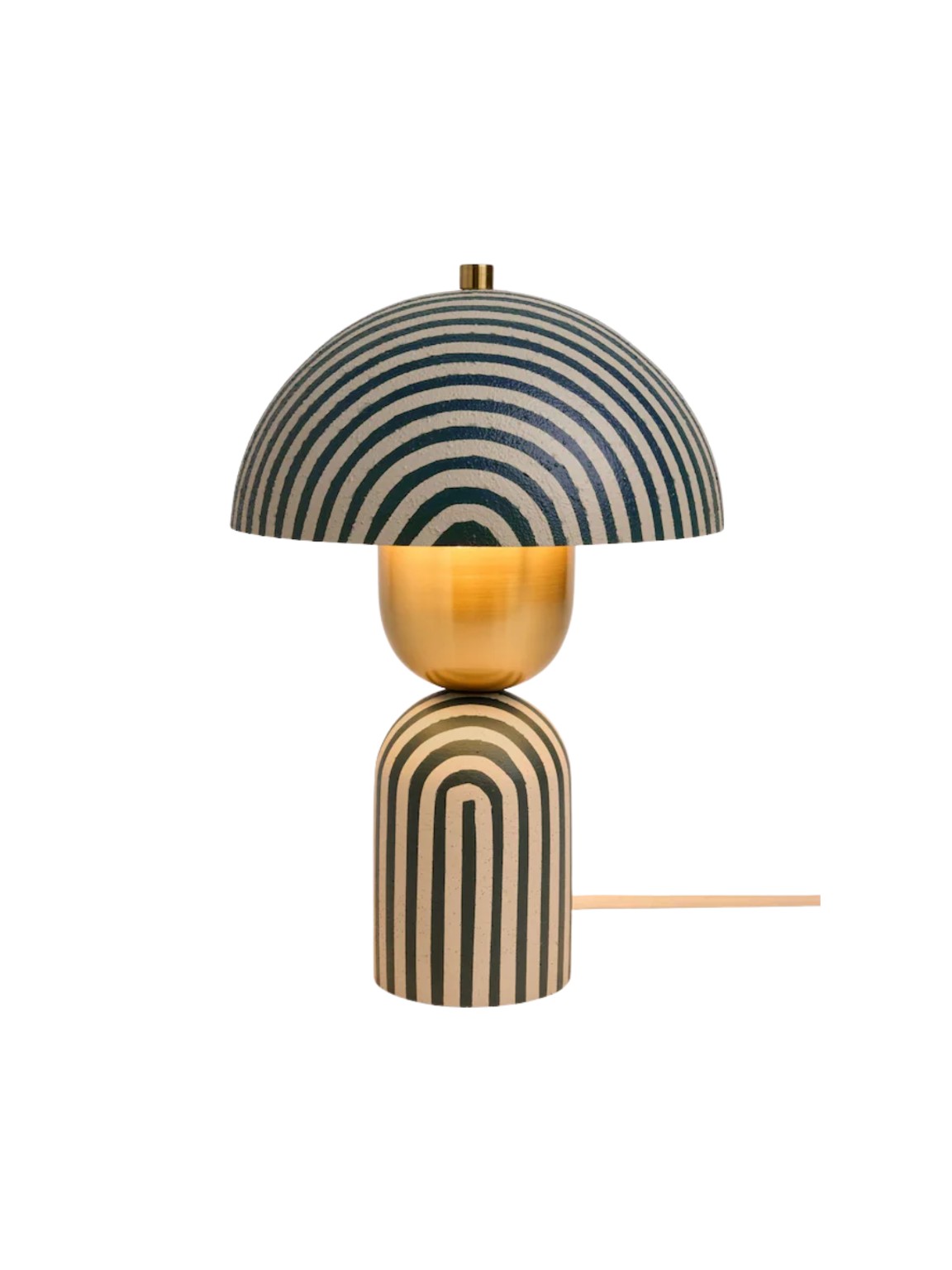 Green Stripe Taryn Table Lamp