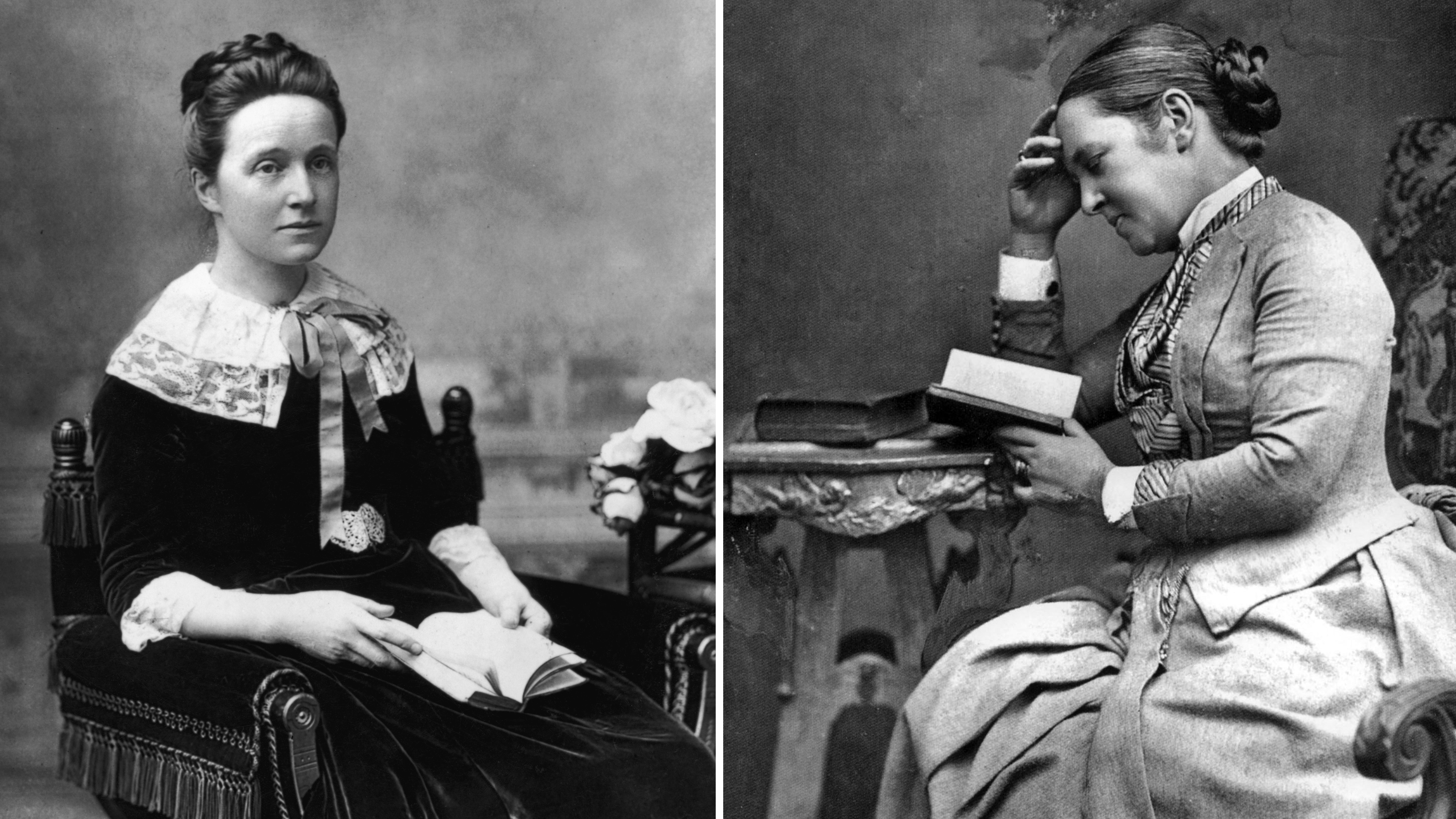 Millicent Fawcett in 1870 and Elizabeth Garrett Anderson in 1875.