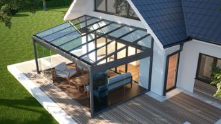 contemporary lean-to conservatory