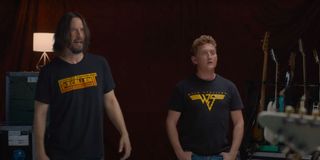 Keanu Reeves and Alex Winter in Weezer music video