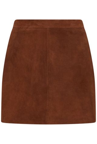 Short Suede Skirt