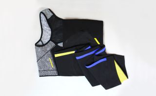 Folded striped activewear
