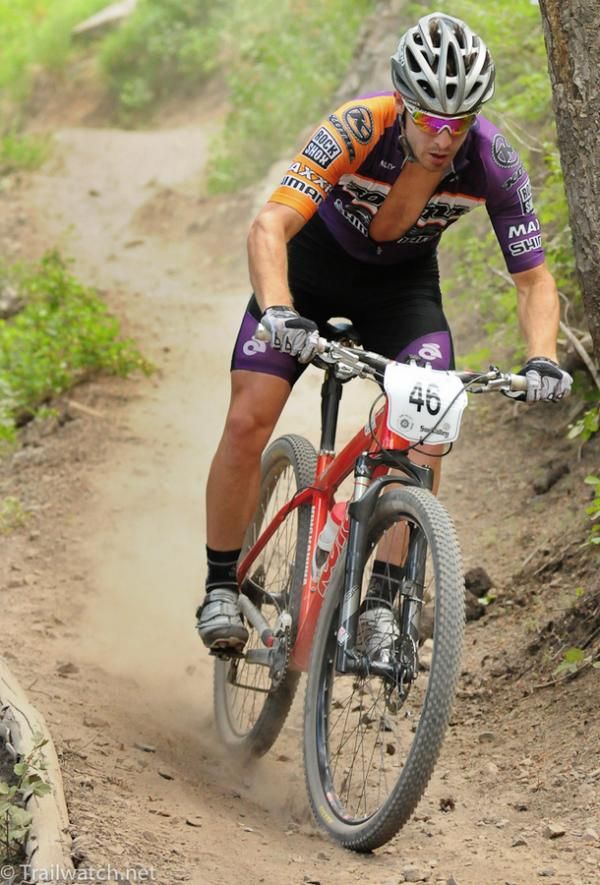 Spenser Paxson (Kona) riding the switchbacks