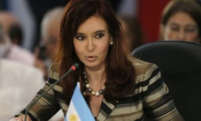 Argentina's President Cristina Fernandez de Kirchner is one of three Latin American leaders to publicly recognize a free and independent Palestinian state.