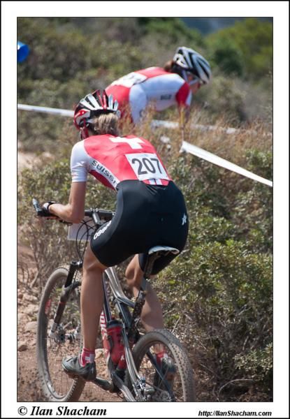 Katrin Leumann on her way to a win for a Switzerland.
