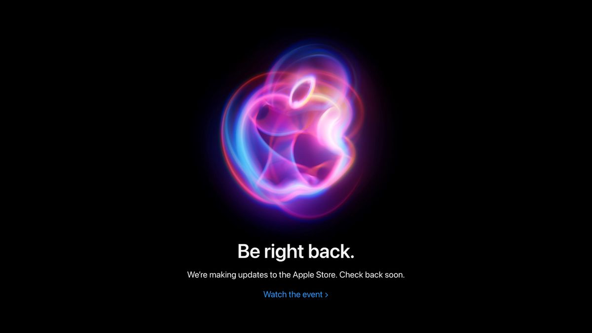 A screenshot of the Apple Store taken down before the It&#039;s Glowtime Apple event