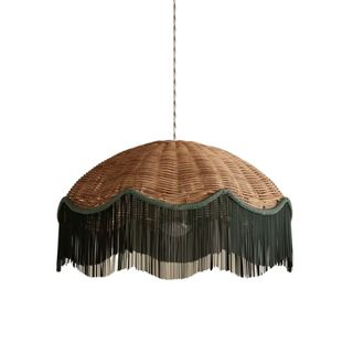 Wicker Tassel Easy Fit Lamp Shade