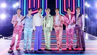 K-Pop band BTS at the American Music Awards 2020
