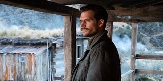 Mustached Henry Cavill in Mission: Impossible - Fallout