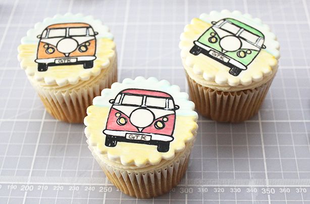 Campervan cupcakes