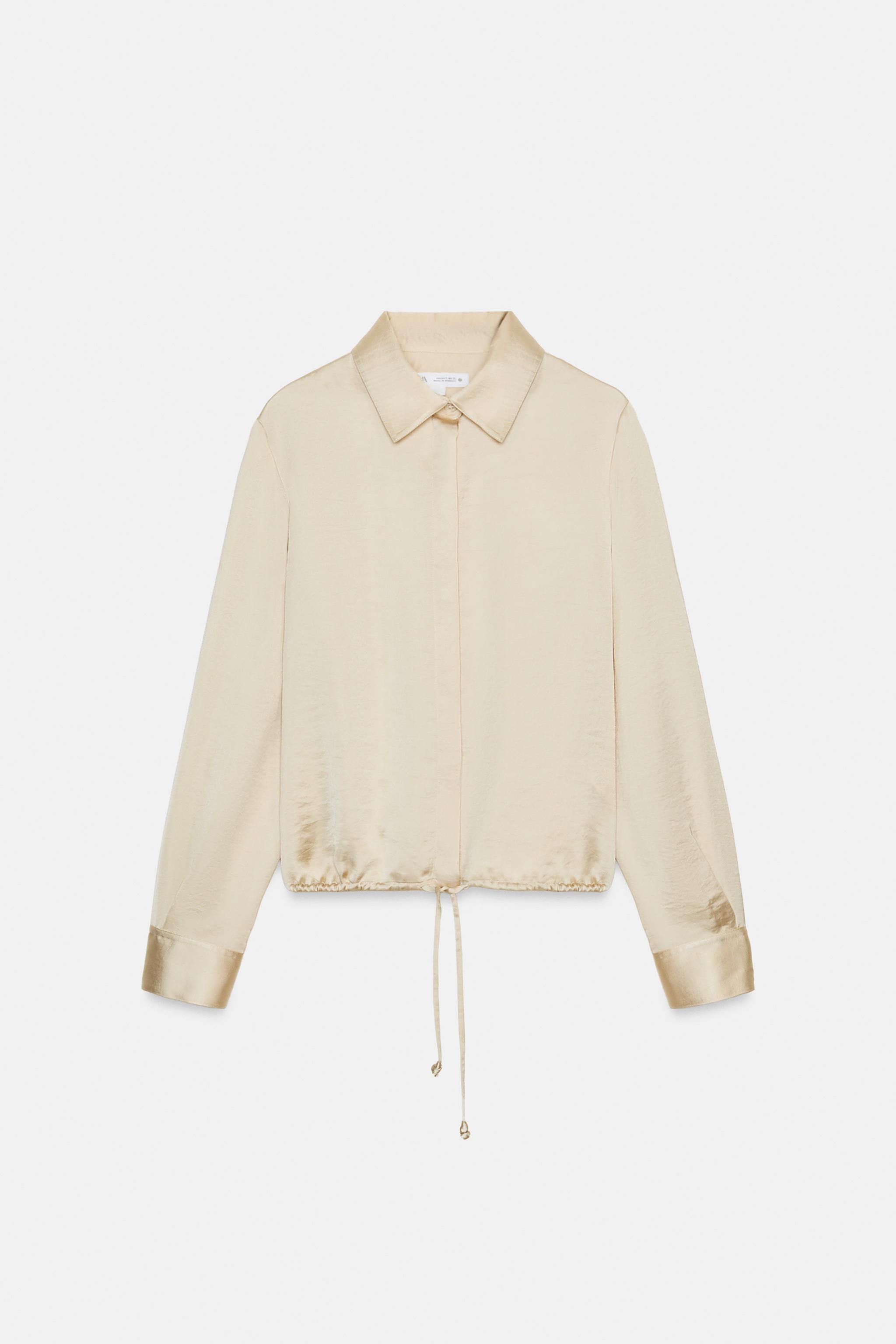 Zw Woman Satin Effect Shirt