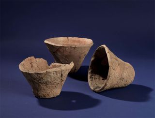 beveled rimmed bowls found at godin tepe archaeological site
