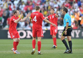Could things have been different for Lampard and England had the midfielder's goal against Germany at the 2010 World Cup not been incorrectly ruled out? (Martin Rickett/PA)