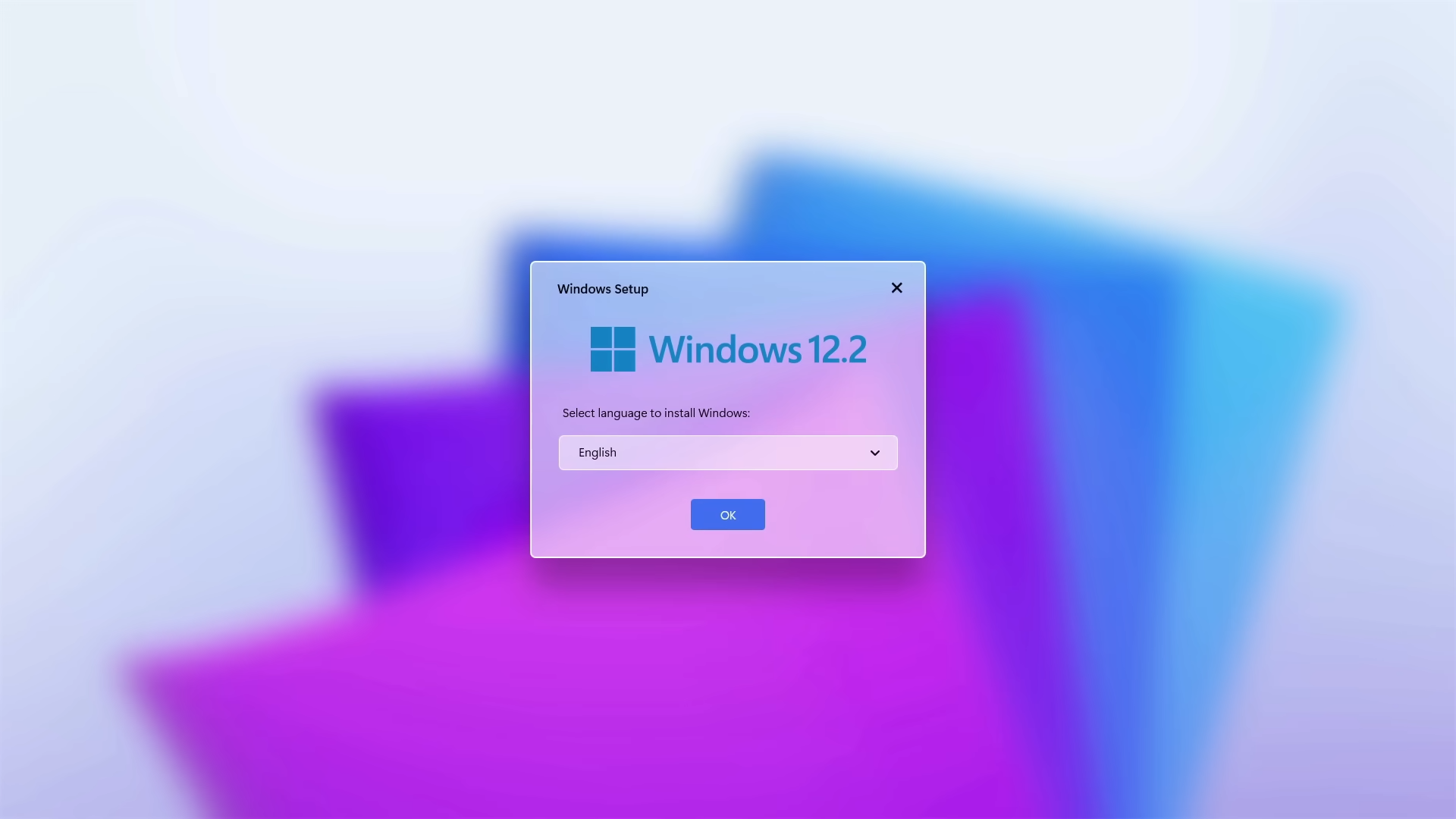 Screenshot of Windows 12.2 concept design by AR 47 89 from YouTube.