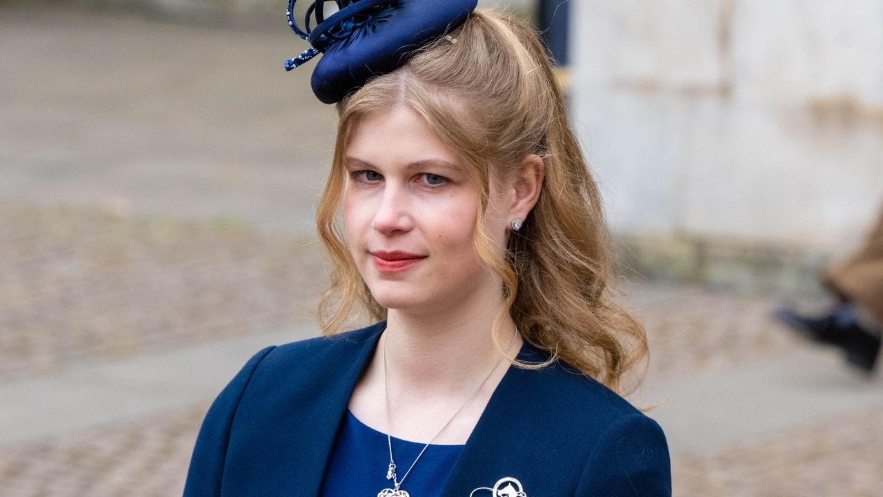 Lady Louise Windsor’s summer might be slightly more stressful. Seen here she attends a memorial service