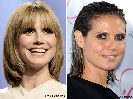 Heidi Klum&#039;s wet-look locks: love or hate? - Beauty News - Marie Claire