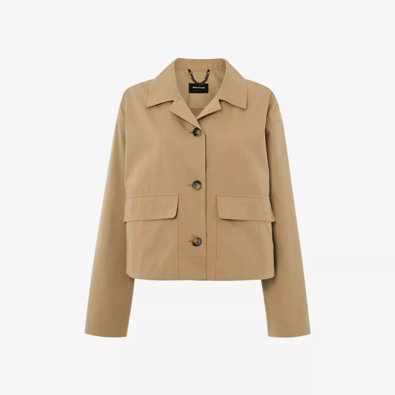 Whistles cropped trench coat