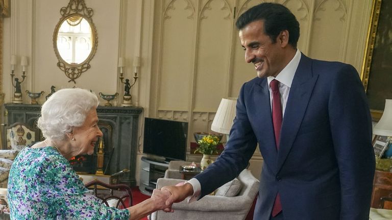 Queen met the Emir of Qatar