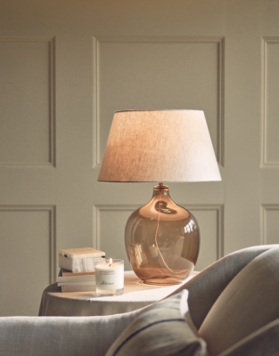 St Ives Amber Table Lamp | the White Company