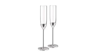 Best occasionware Champagne glasses: Vera Wang for Wedgwood Silver Plated Flutes