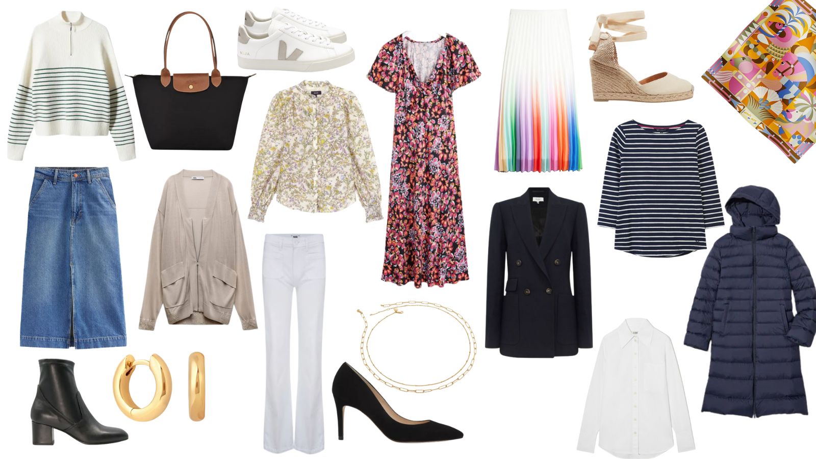 A set of casual fashion women about hobbies and lifestyle.type A