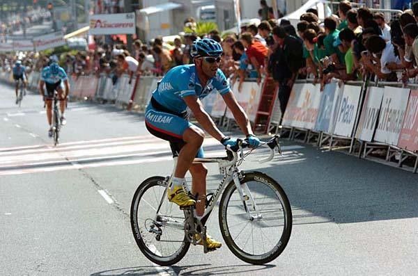 Alessandro Petacchi (Milram) came in after the sprinters were already done battling it out.