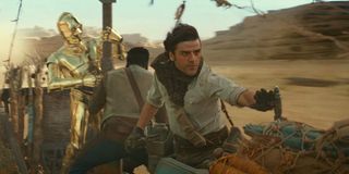 C3PO and Oscar Isaac as Poe Dameron in Star Wars: Rise of Skywalker